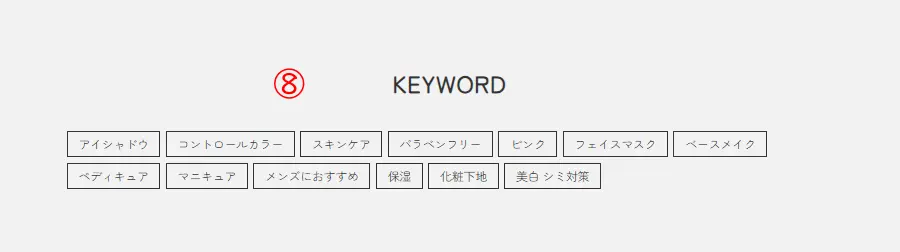 タグ表示